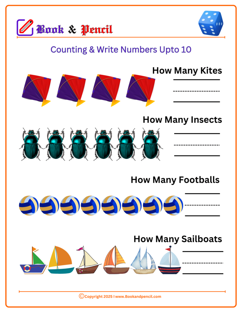Counting Numbers Worksheets