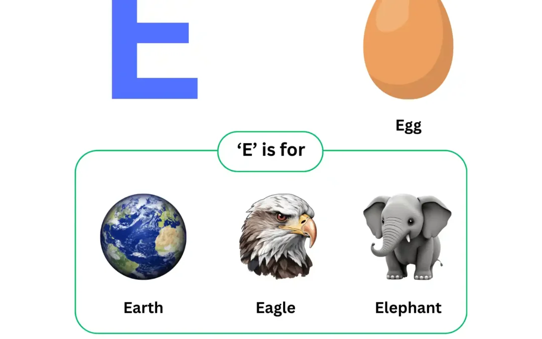 Learning the Letter E for Kindergarten – Free Printable Download