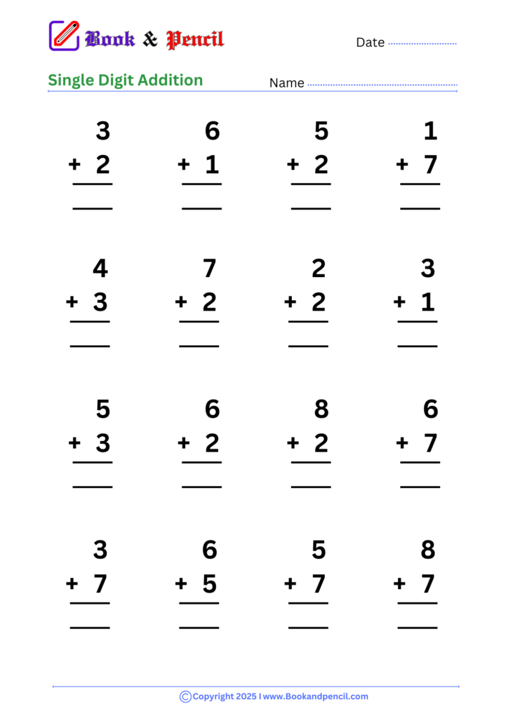 Preschool Math Worksheets