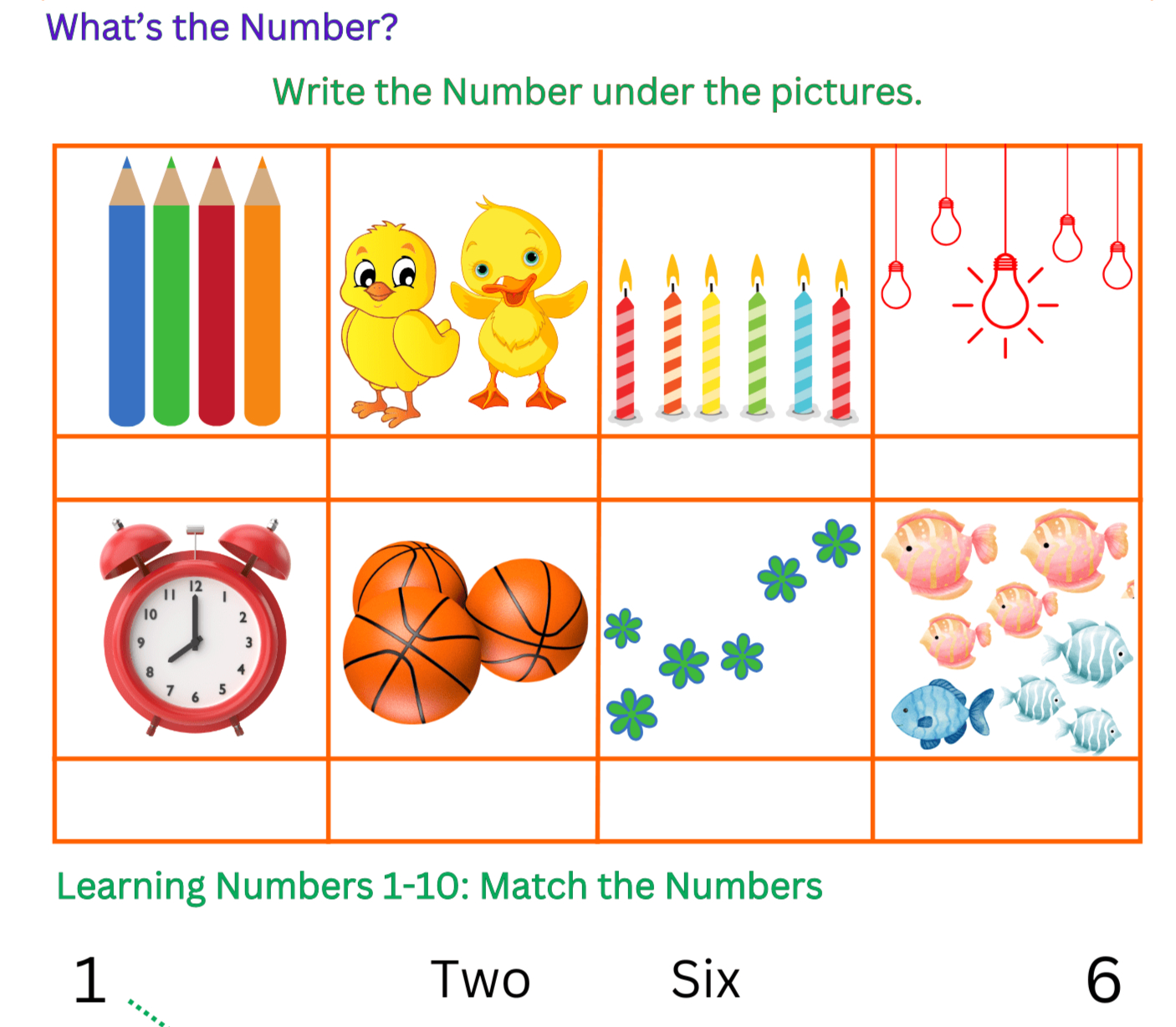Learning Numbers 1-10