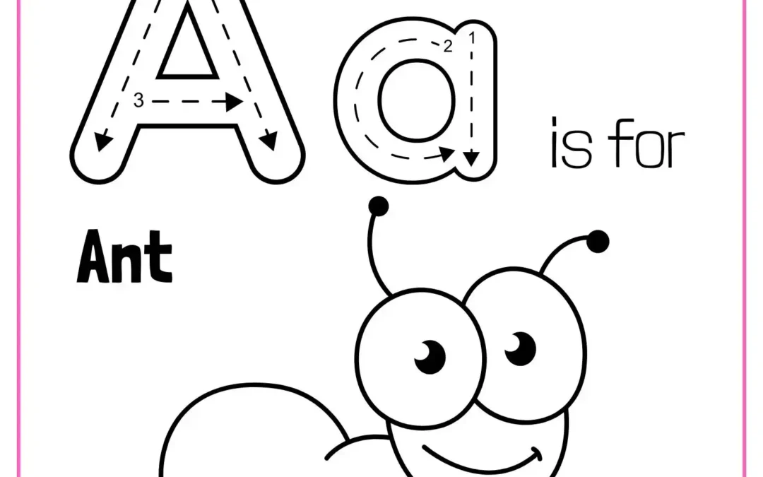 Letter A coloring Worksheet