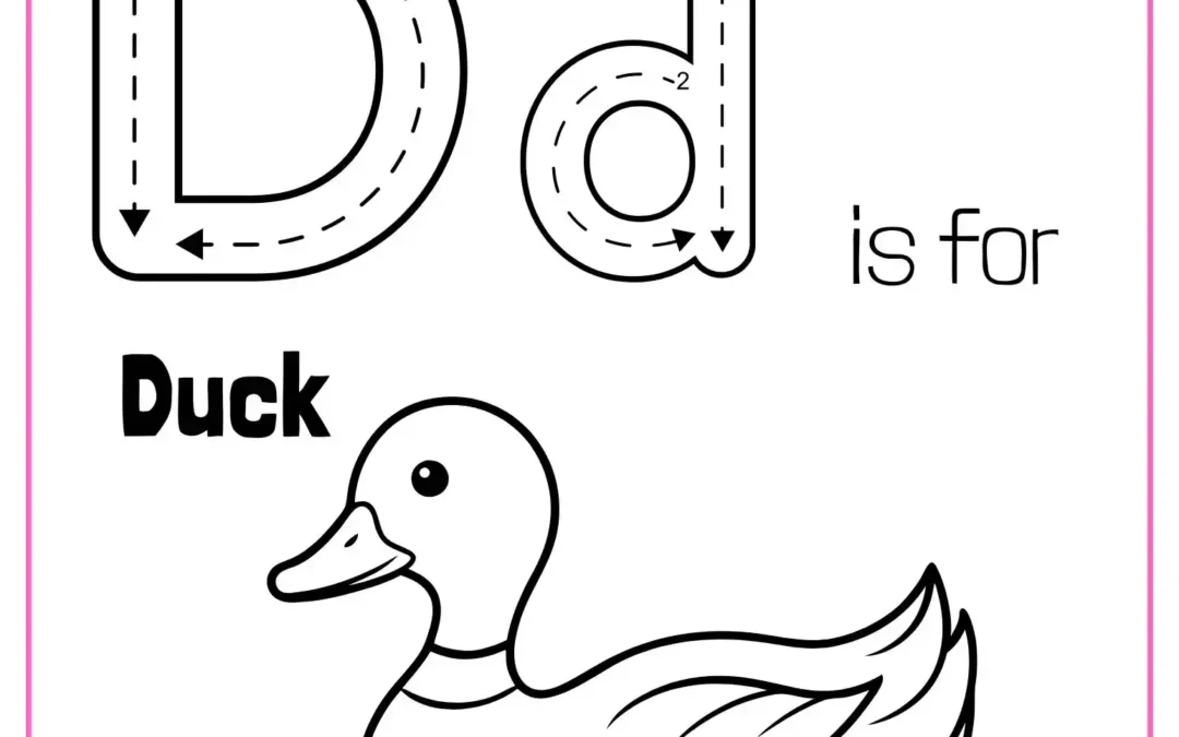 Letter D Coloring Worksheets