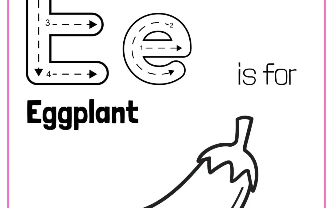 Letter E Coloring Worksheets