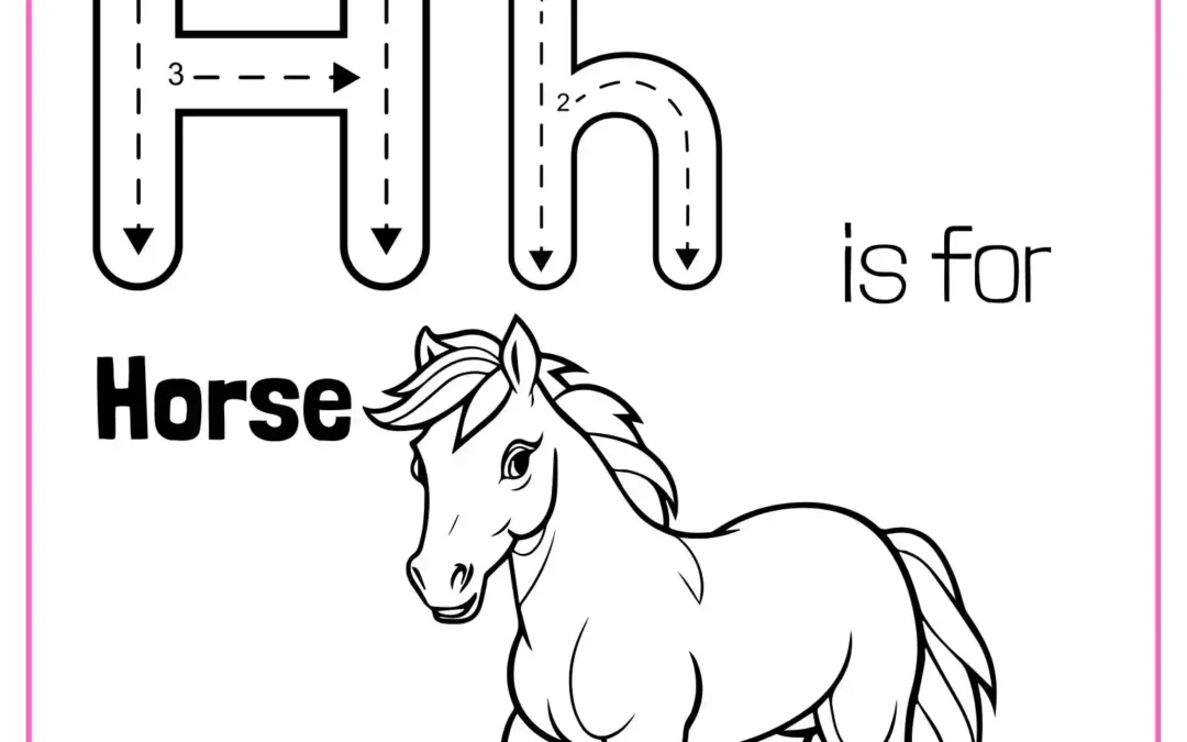 Letter H Coloring Worksheets