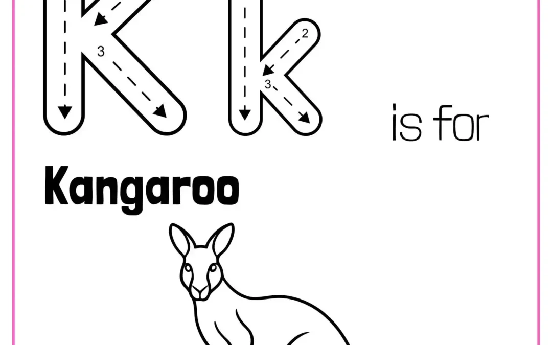 Letter K Coloring Worksheets