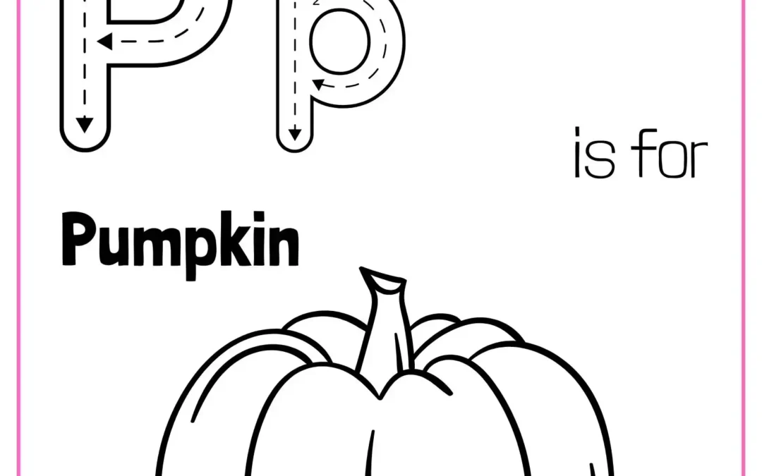 Letter P Coloring Worksheets