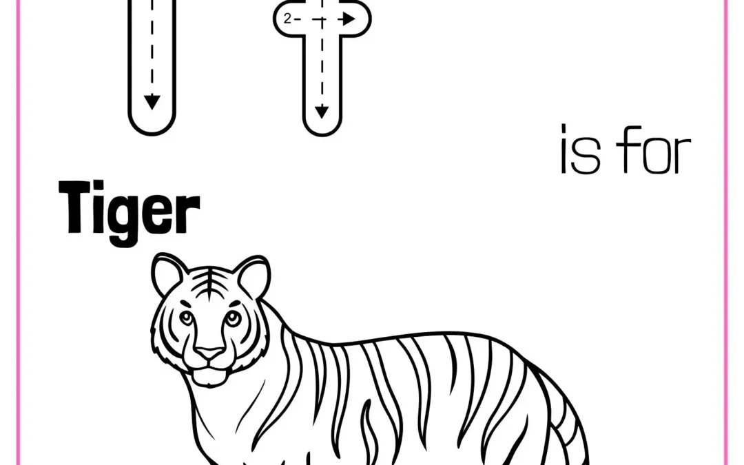 Letter T Coloring Worksheets