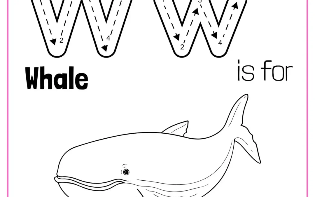 Letter W Coloring Worksheets