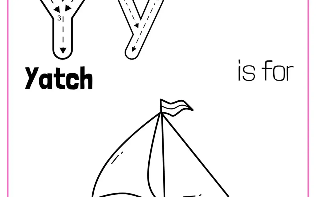 Letter Y Coloring Worksheets