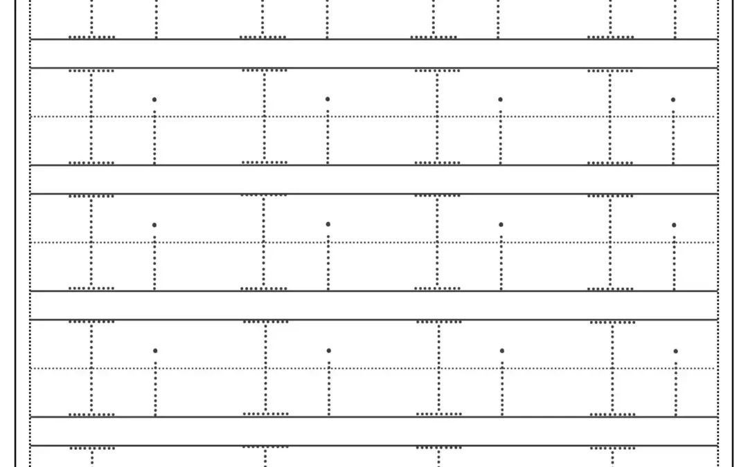 Tracing Letter i Worksheet