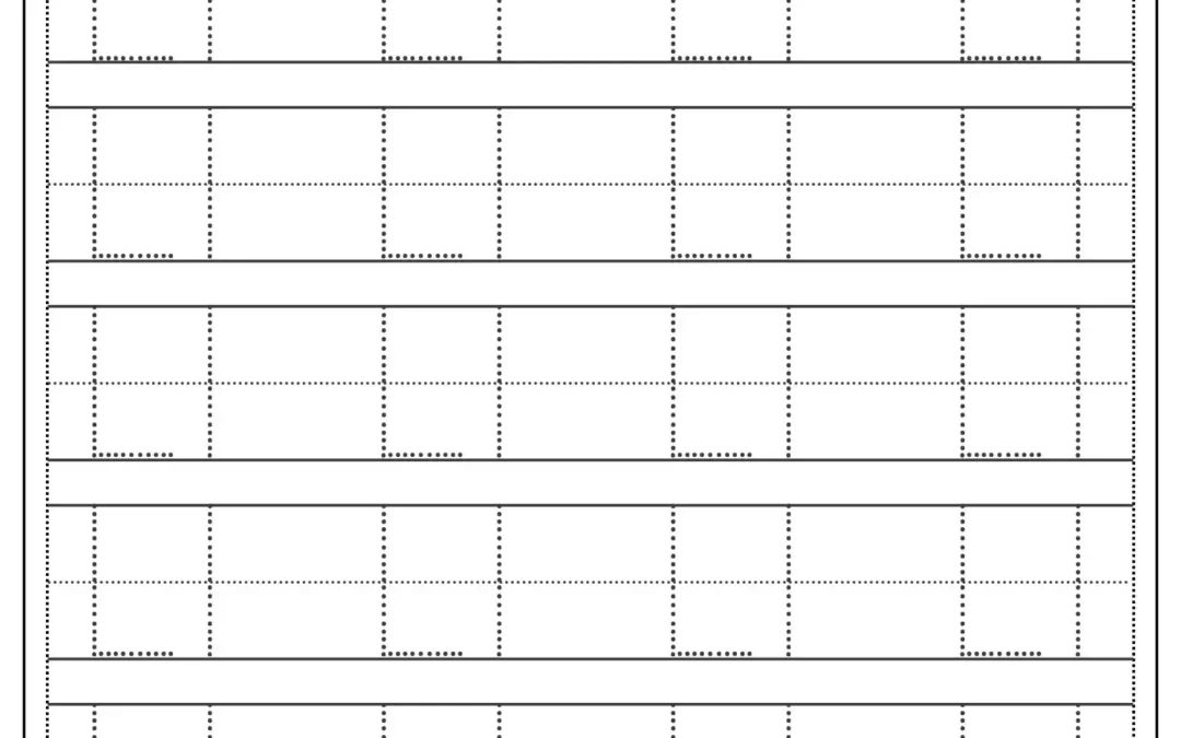 Tracing Letter L Worksheet