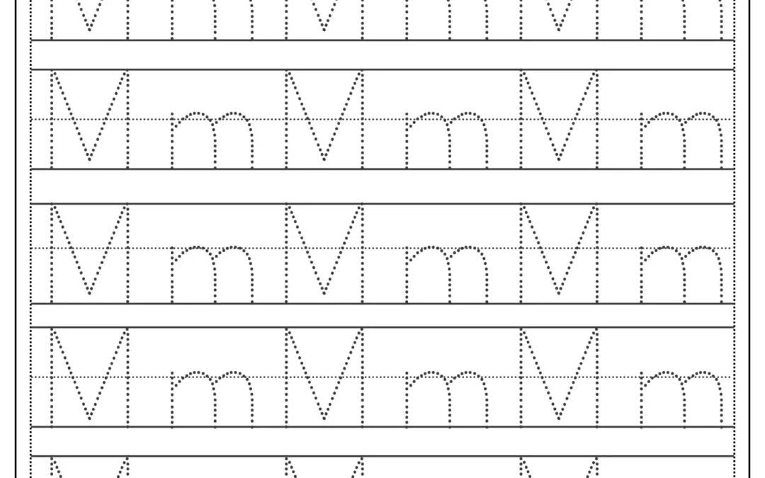 Tracing Letter M Worksheet