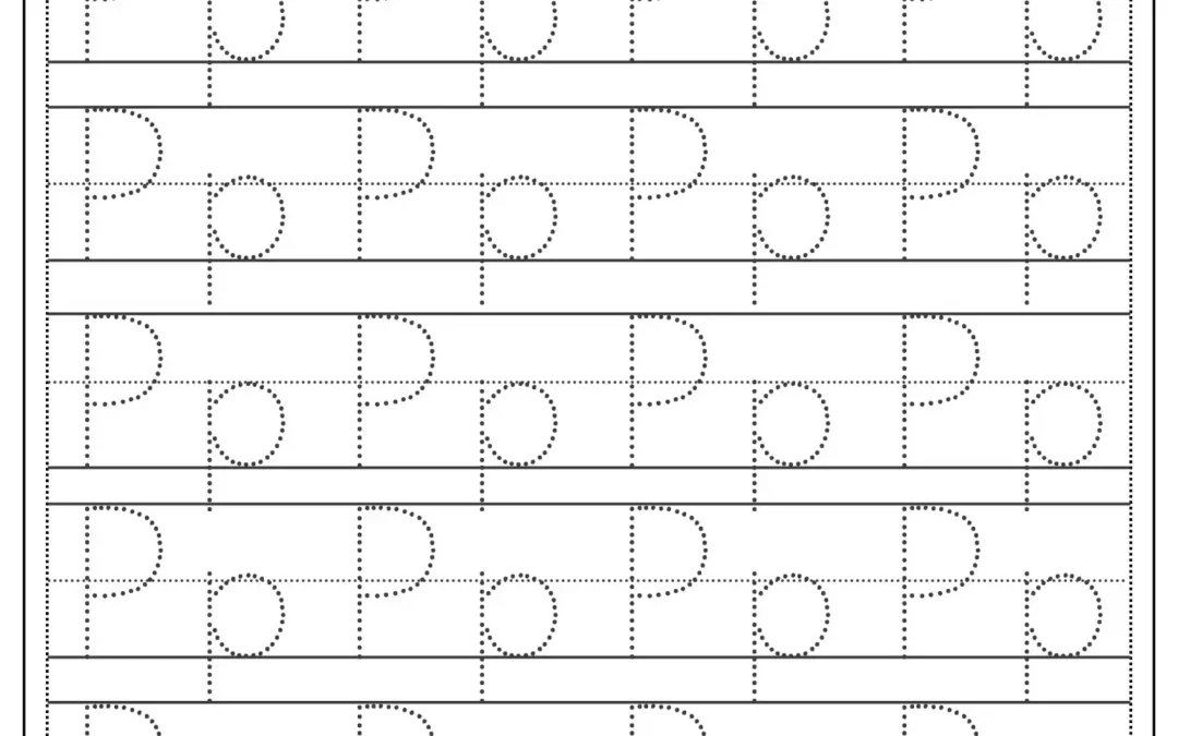 Tracing Letter P Worksheet