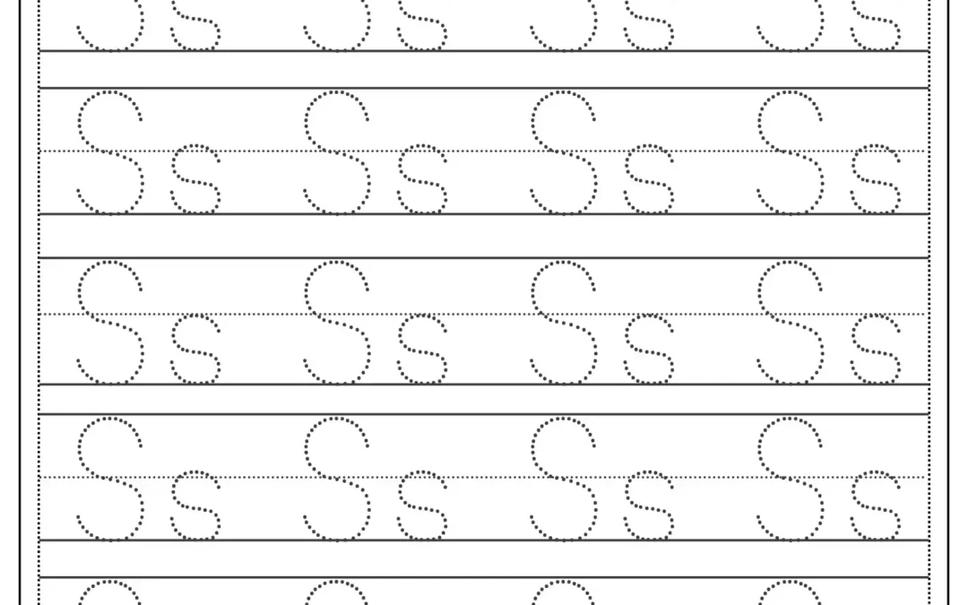 Tracing Letter S Worksheet
