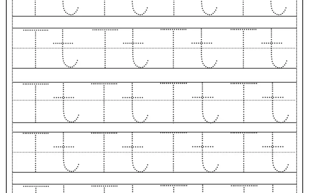 Tracing Letter T Worksheet