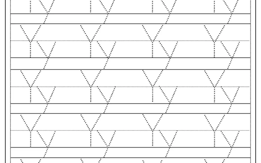 Tracing Letter Y Worksheet