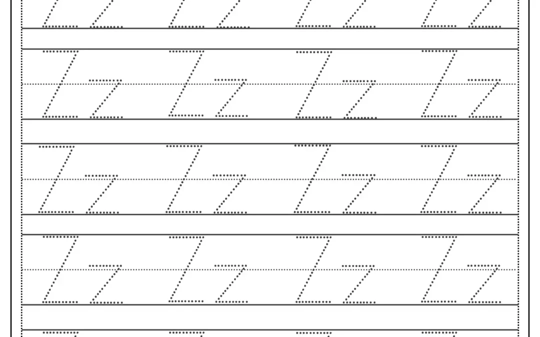 Tracing Letter Z Worksheet